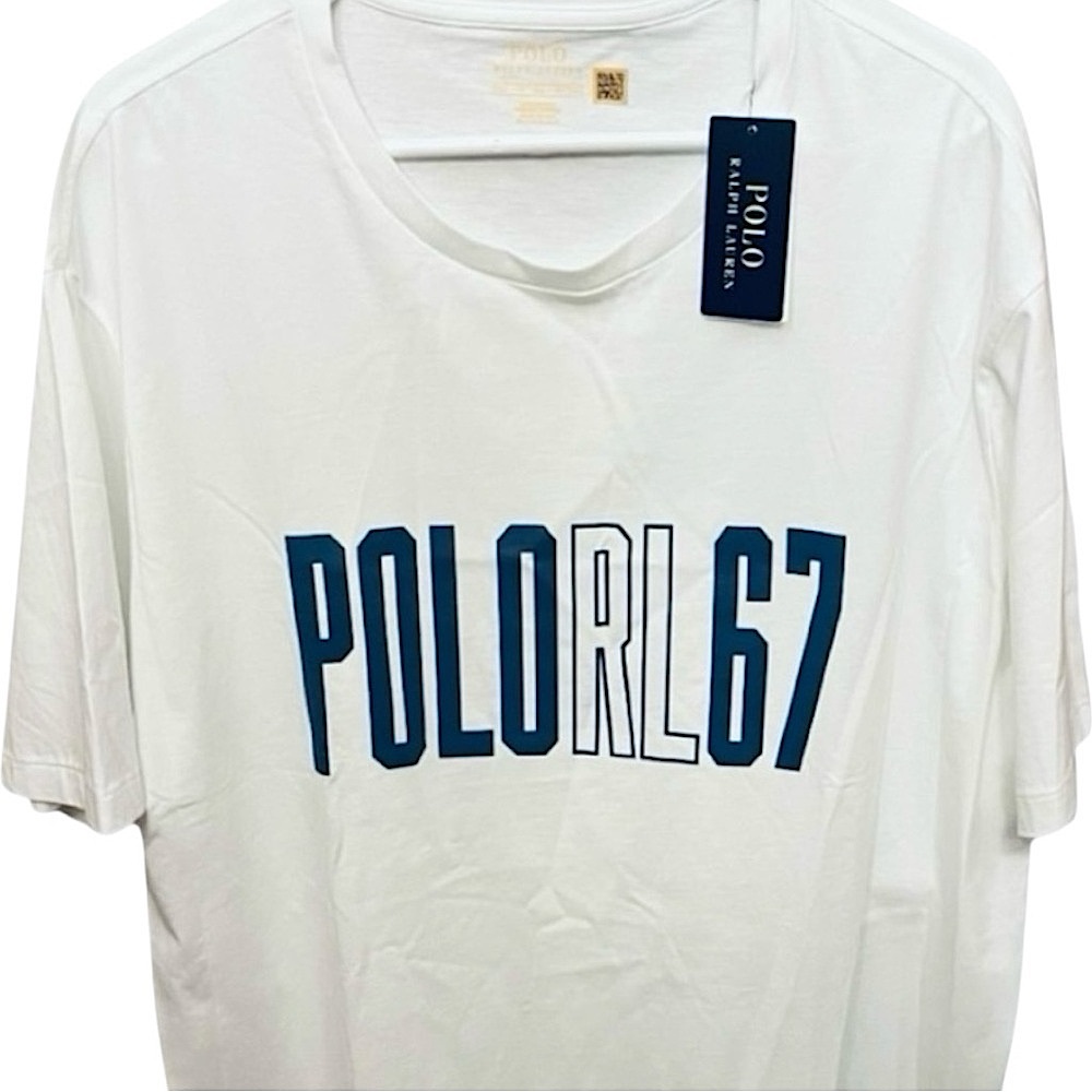 Polo Ralph Lauren Jersey T-Shirt XLT Big & Tall Polo by RL 67 TShirt Tee XL Tall
